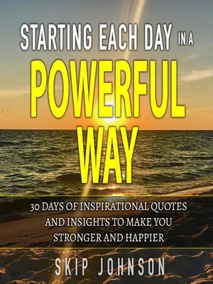 cover image of Starting Each Day in a Powerful Way